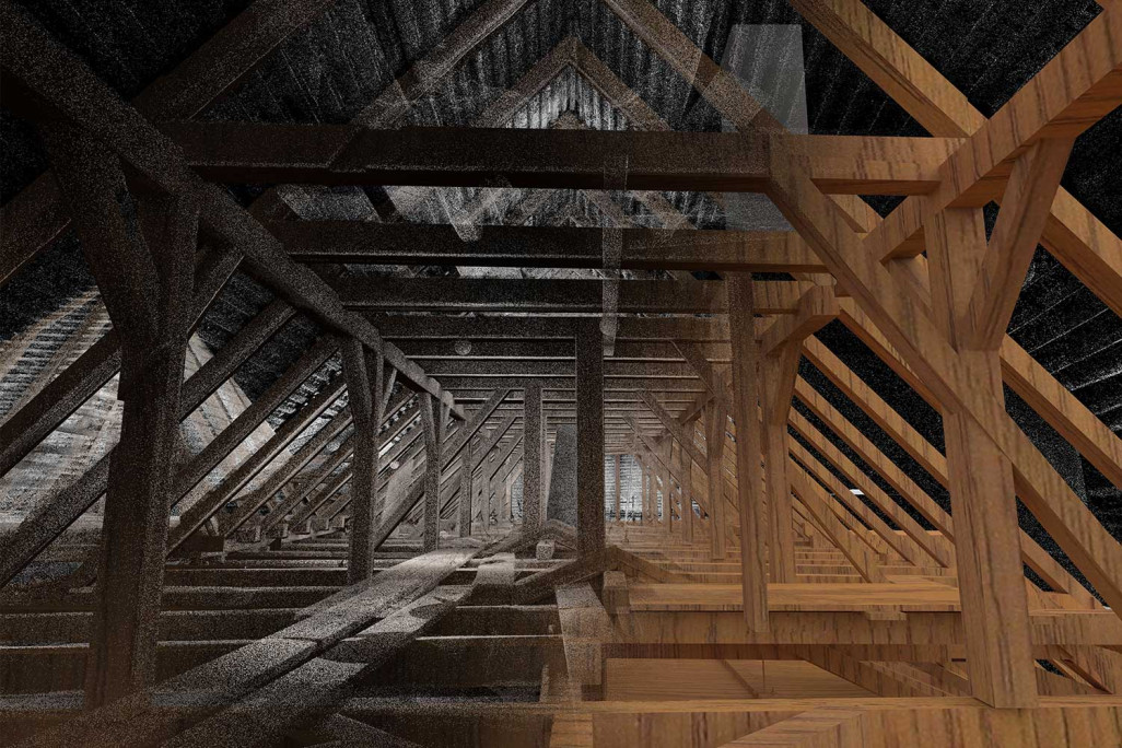 3D-BIM-Modellierung Tragkonstruktion aus Punktwolke